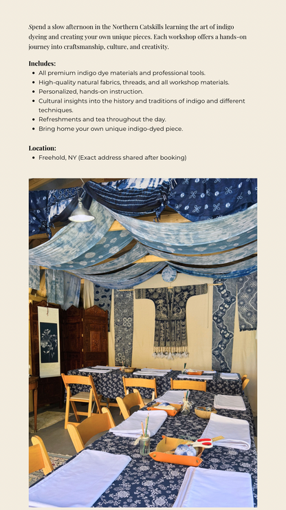 Indigo Dye Workshops