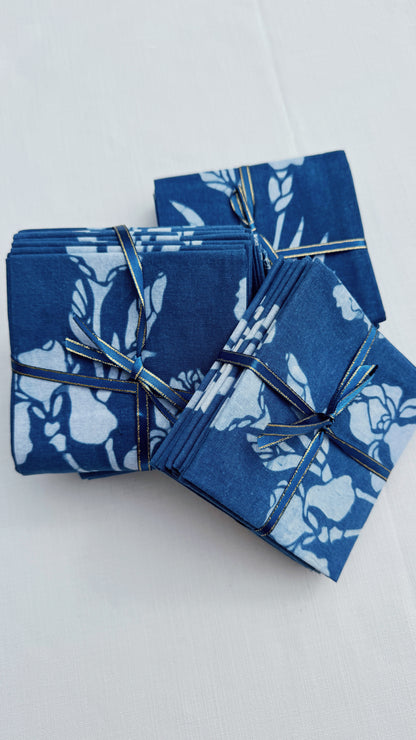 Indigo Iris Napkin Set