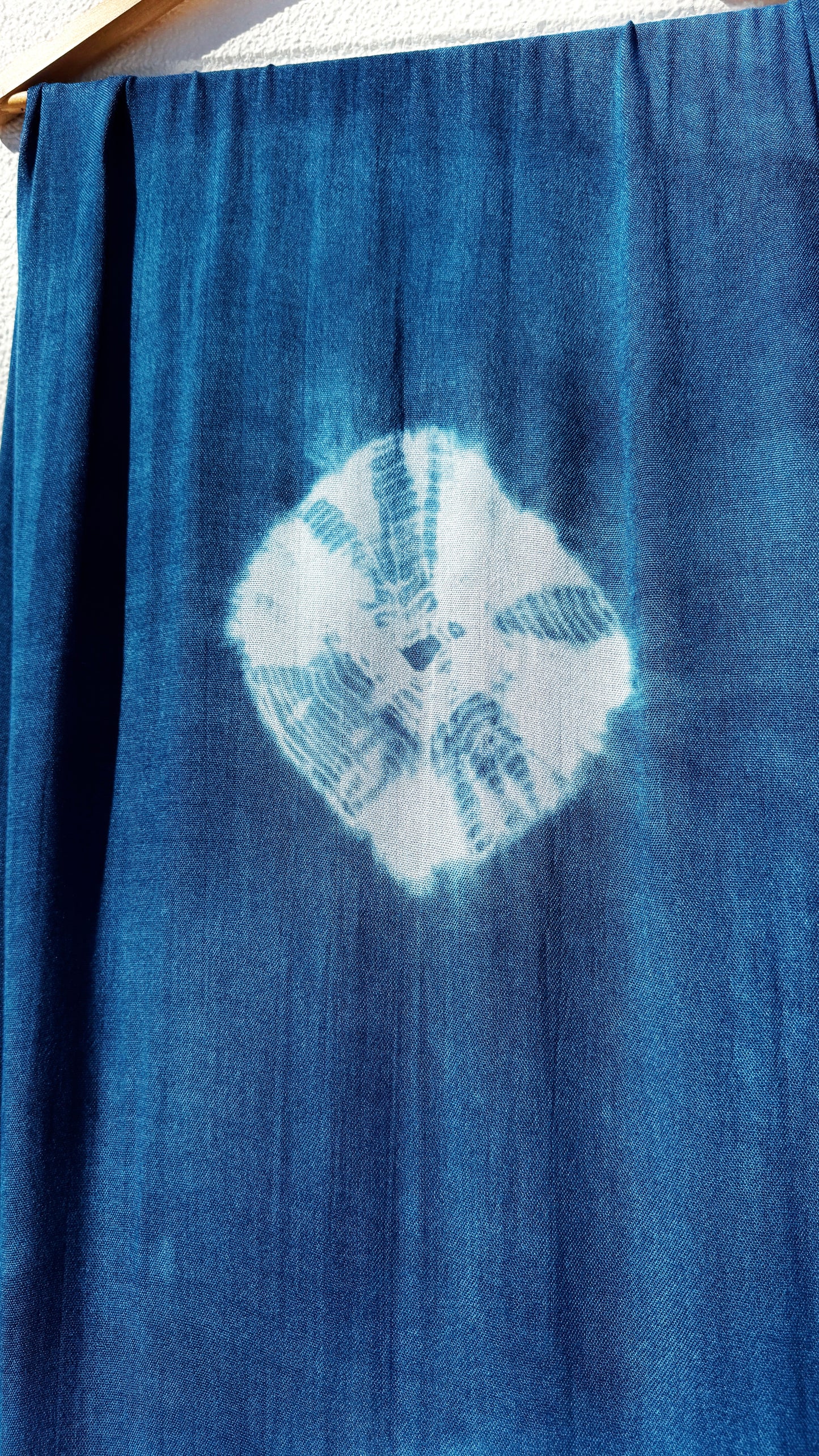 Indigo Shibori Cotton Scarf