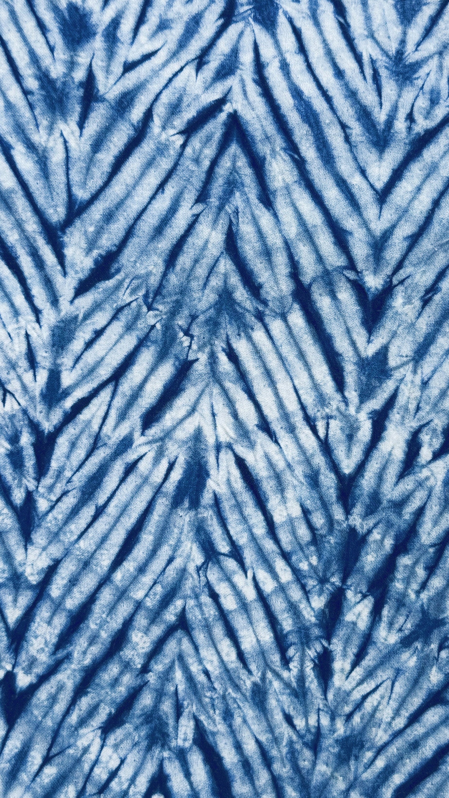 Indigo Bamboo Handle Tote