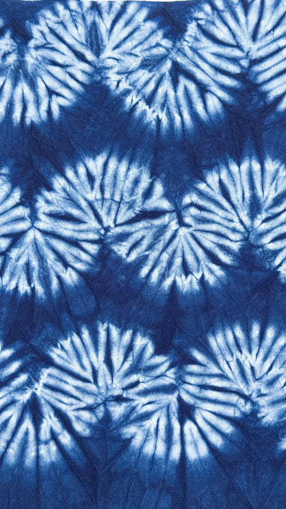 Indigo Bamboo Handle Tote