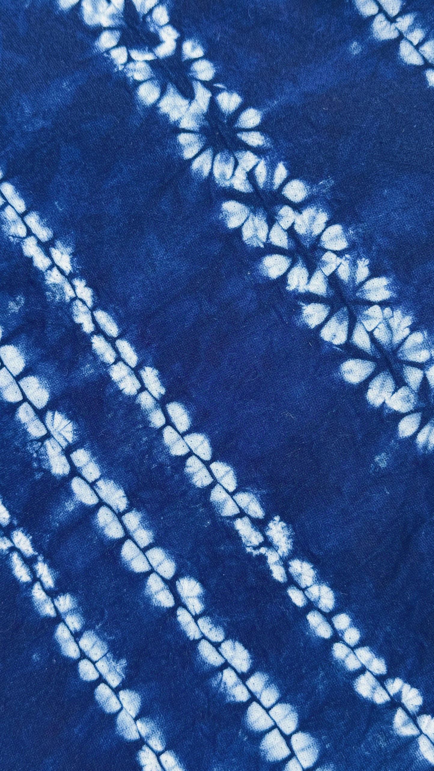 Indigo Bamboo Handle Tote