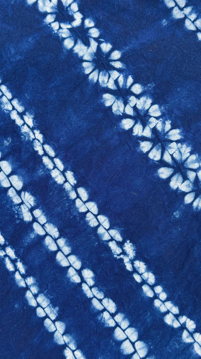 Indigo Bamboo Handle Tote