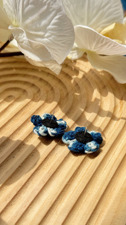 Indigo Thread Earrings - Mei