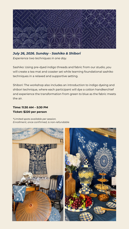 Indigo Dye Workshops