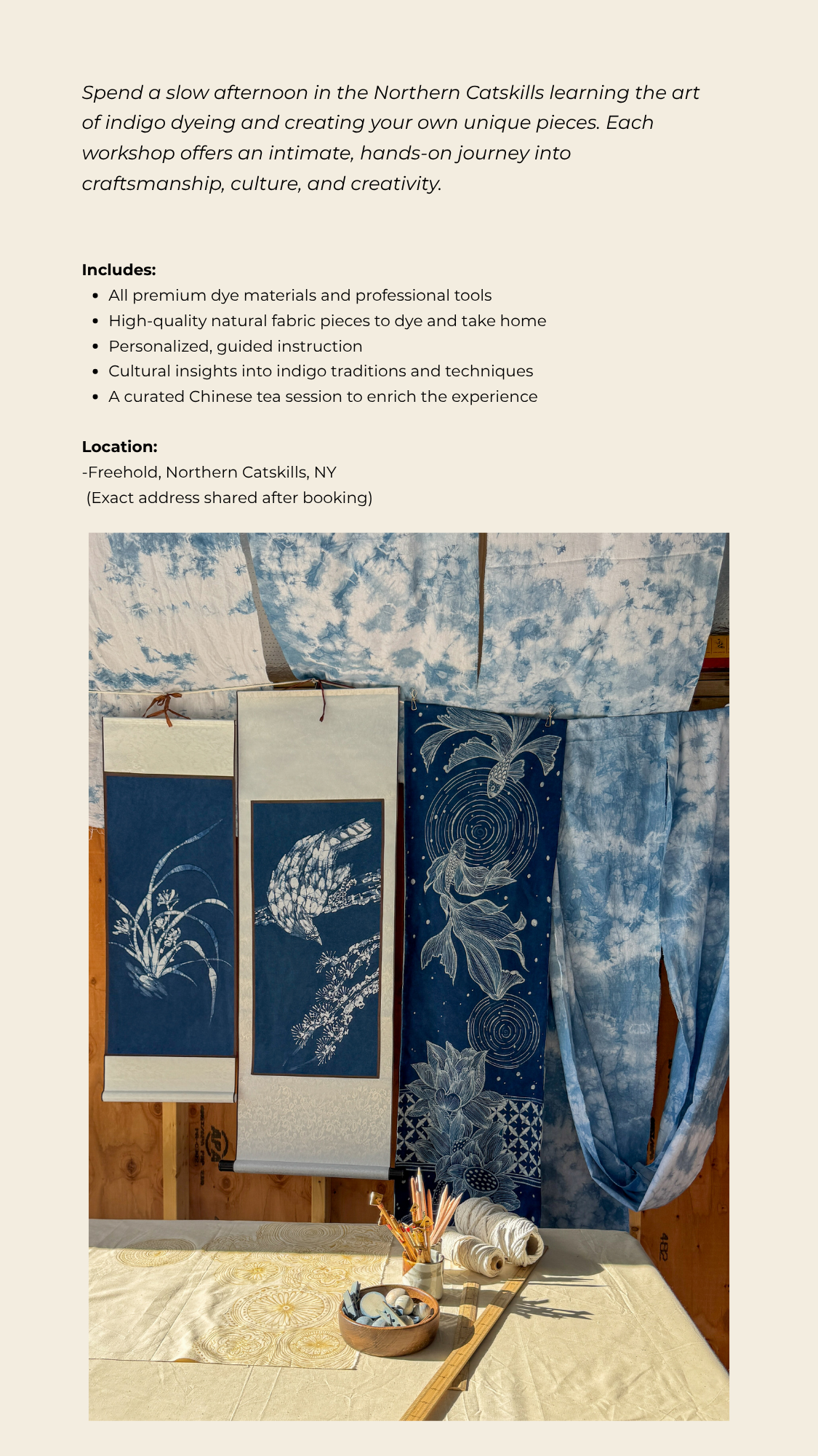 Indigo Dye Workshops