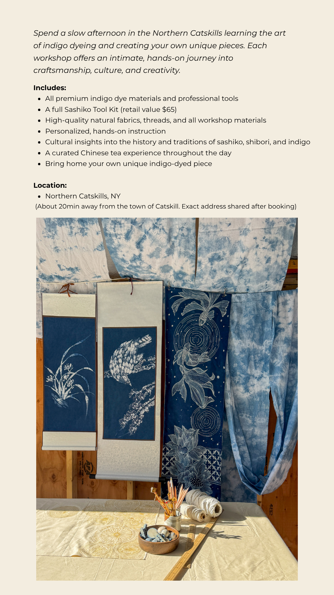 Indigo Dye Workshops