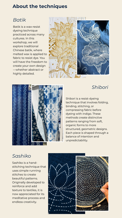 Indigo Dye Workshops